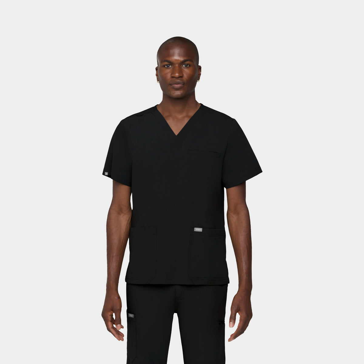 Men's 3-Pocket V-Neck Scrub Top