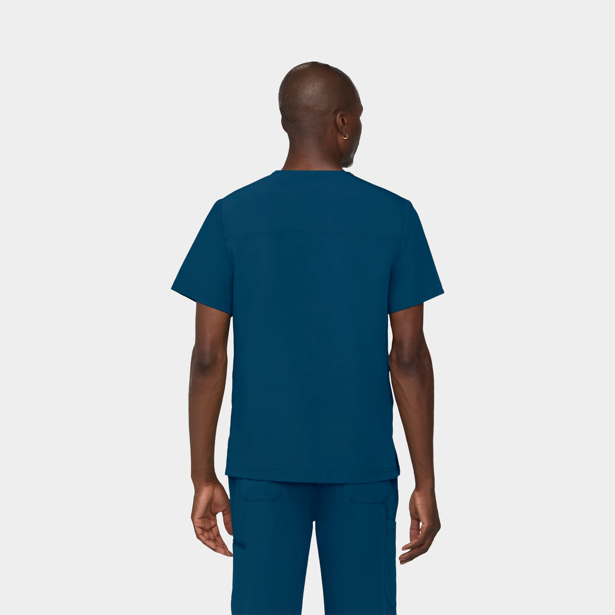 Men's 3-Pocket V-Neck Scrub Top