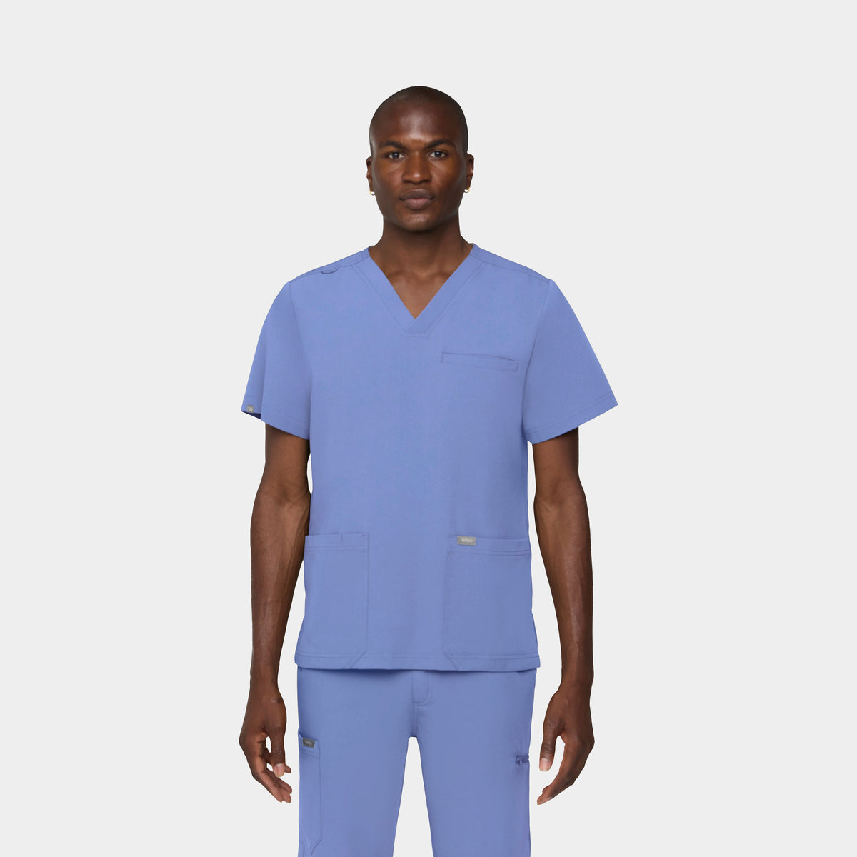 Men's 3-Pocket V-Neck Scrub Top