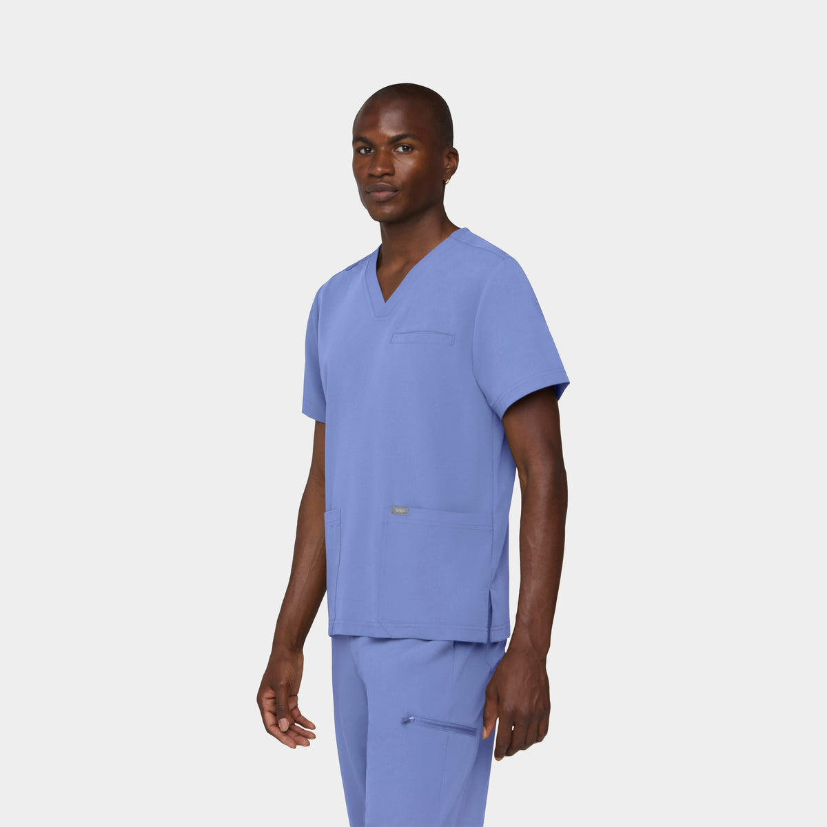Men's 3-Pocket V-Neck Scrub Top