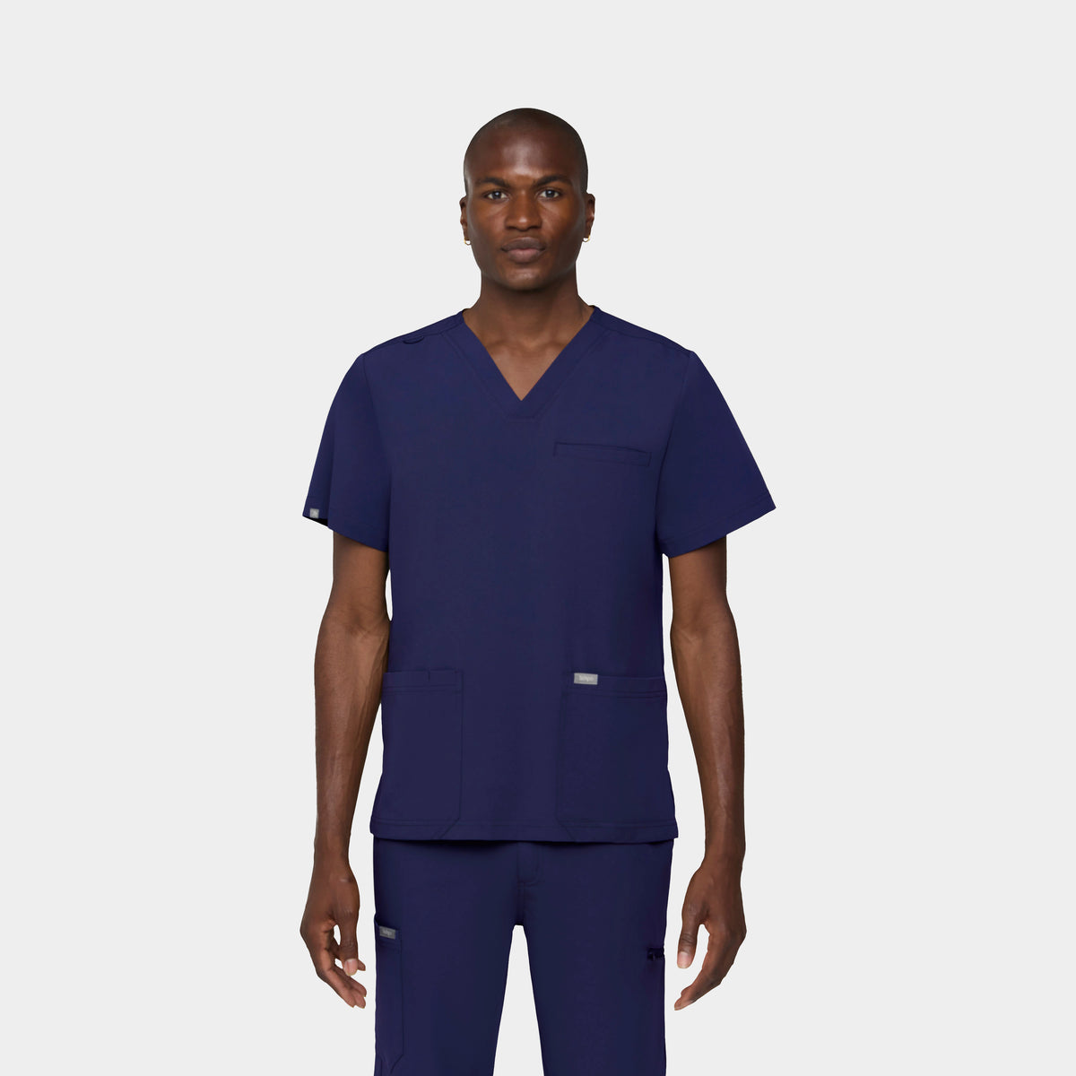 Men's 3-Pocket V-Neck Scrub Top