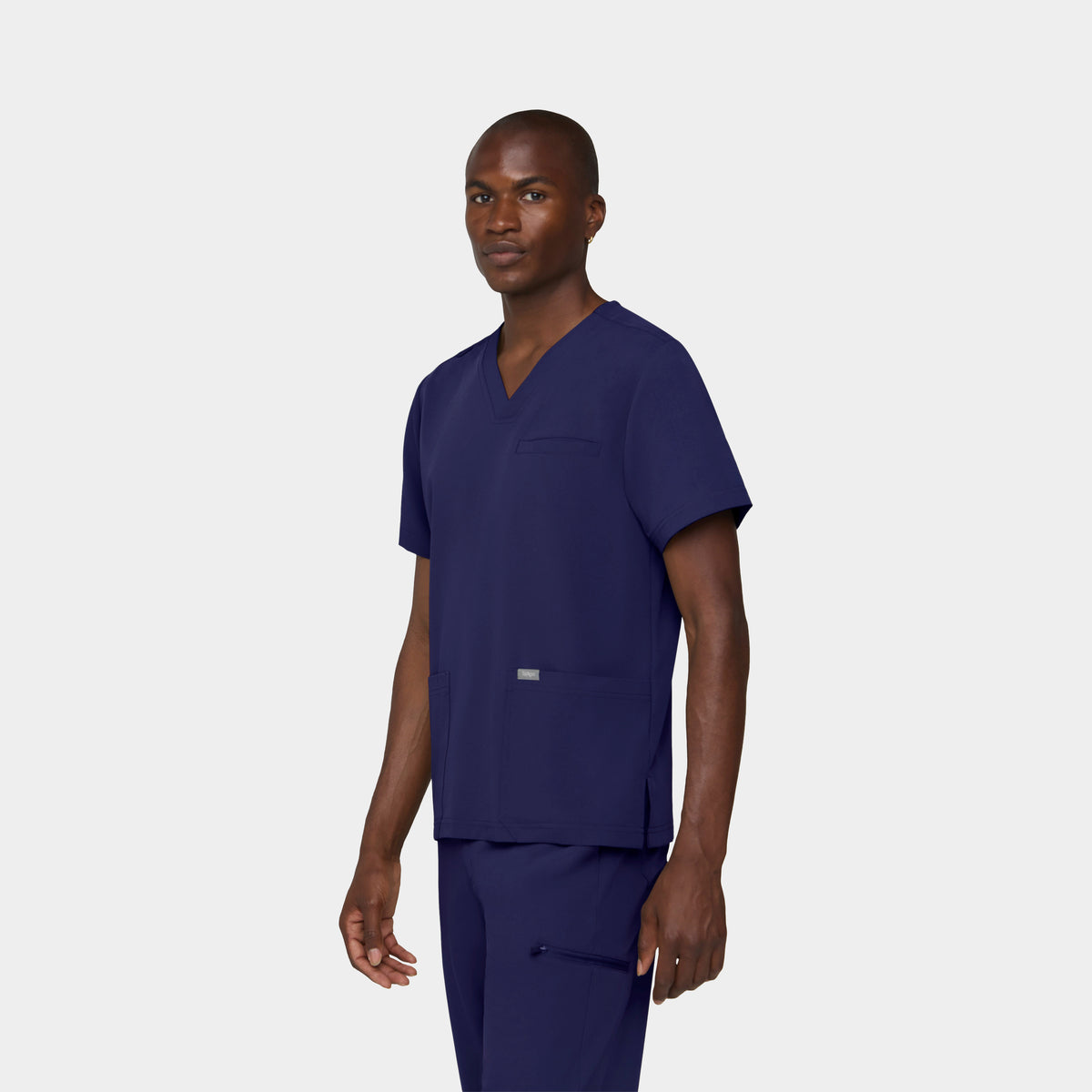 Men's 3-Pocket V-Neck Scrub Top