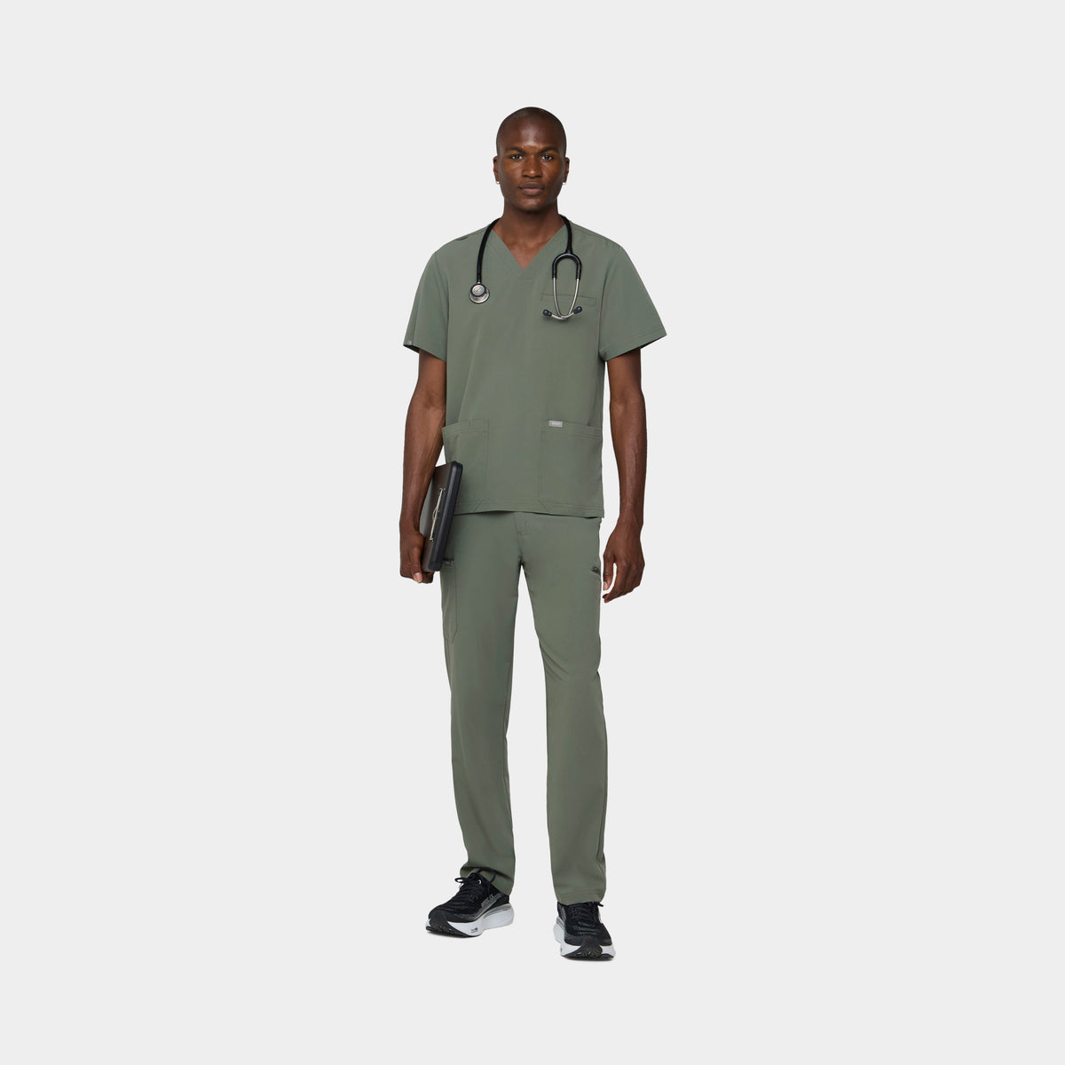 Men's 3-Pocket V-Neck Scrub Top