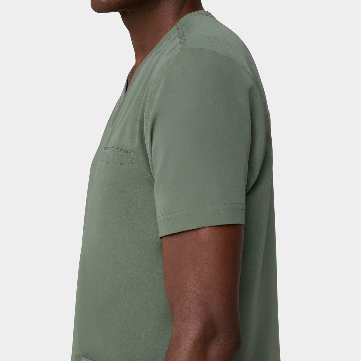 Men's 3-Pocket V-Neck Scrub Top