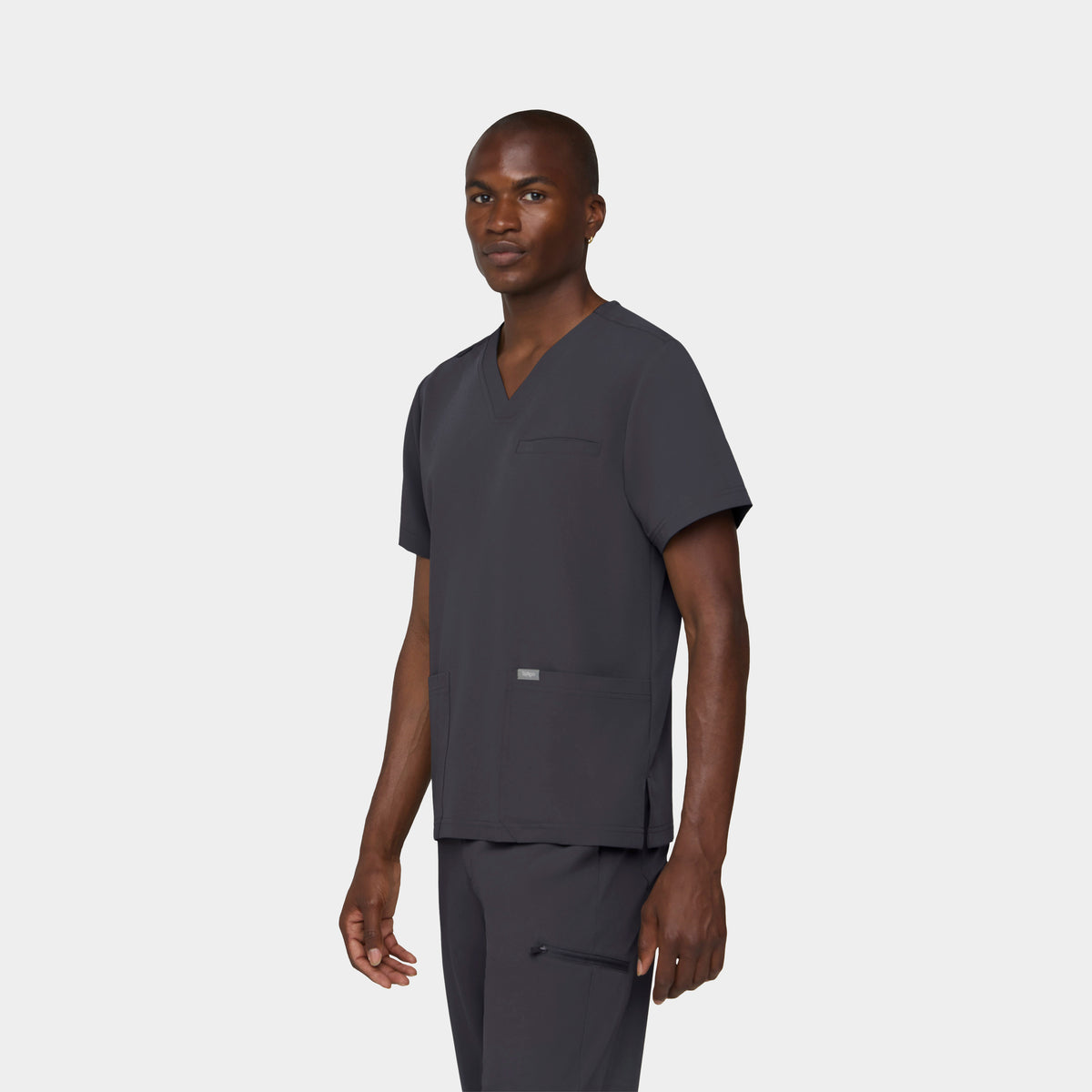 Men's 3-Pocket V-Neck Scrub Top