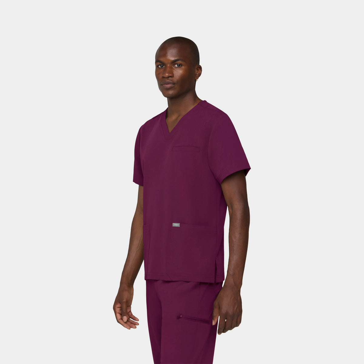 Men's 3-Pocket V-Neck Scrub Top
