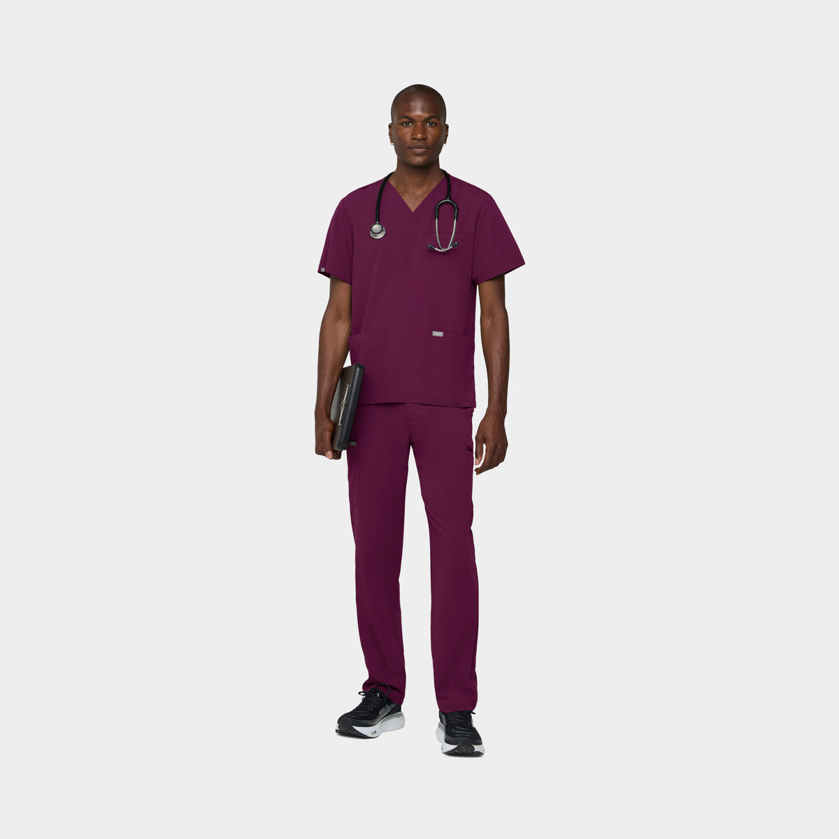 Men's 3-Pocket V-Neck Scrub Top