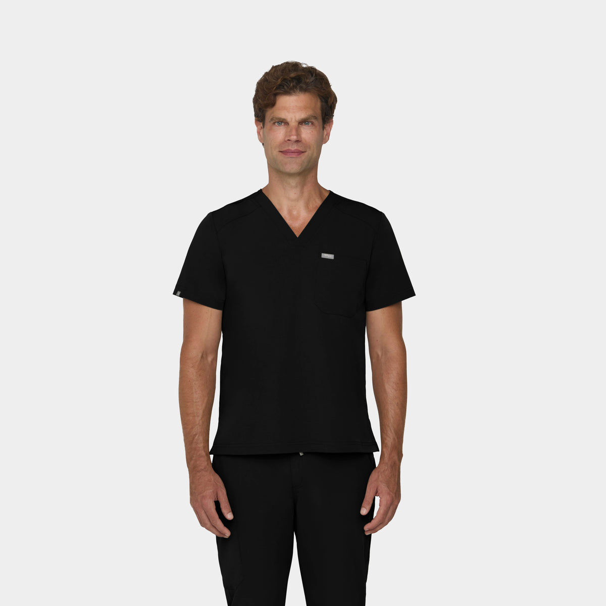 Men's Tuckable 1-Pocket V-Neck Scrub Top