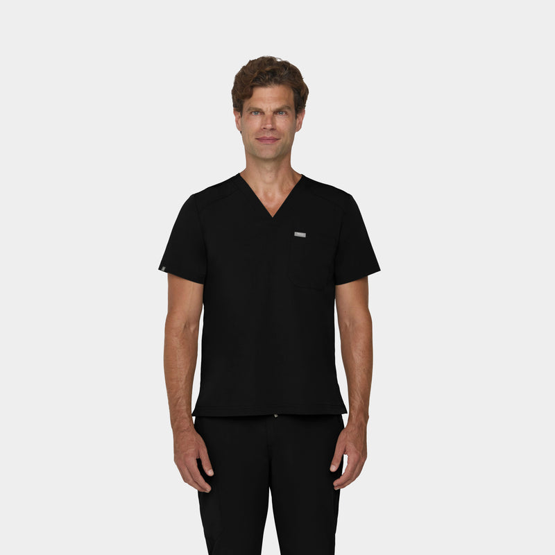 Men's Tuckable 1-Pocket V-Neck Scrub Top