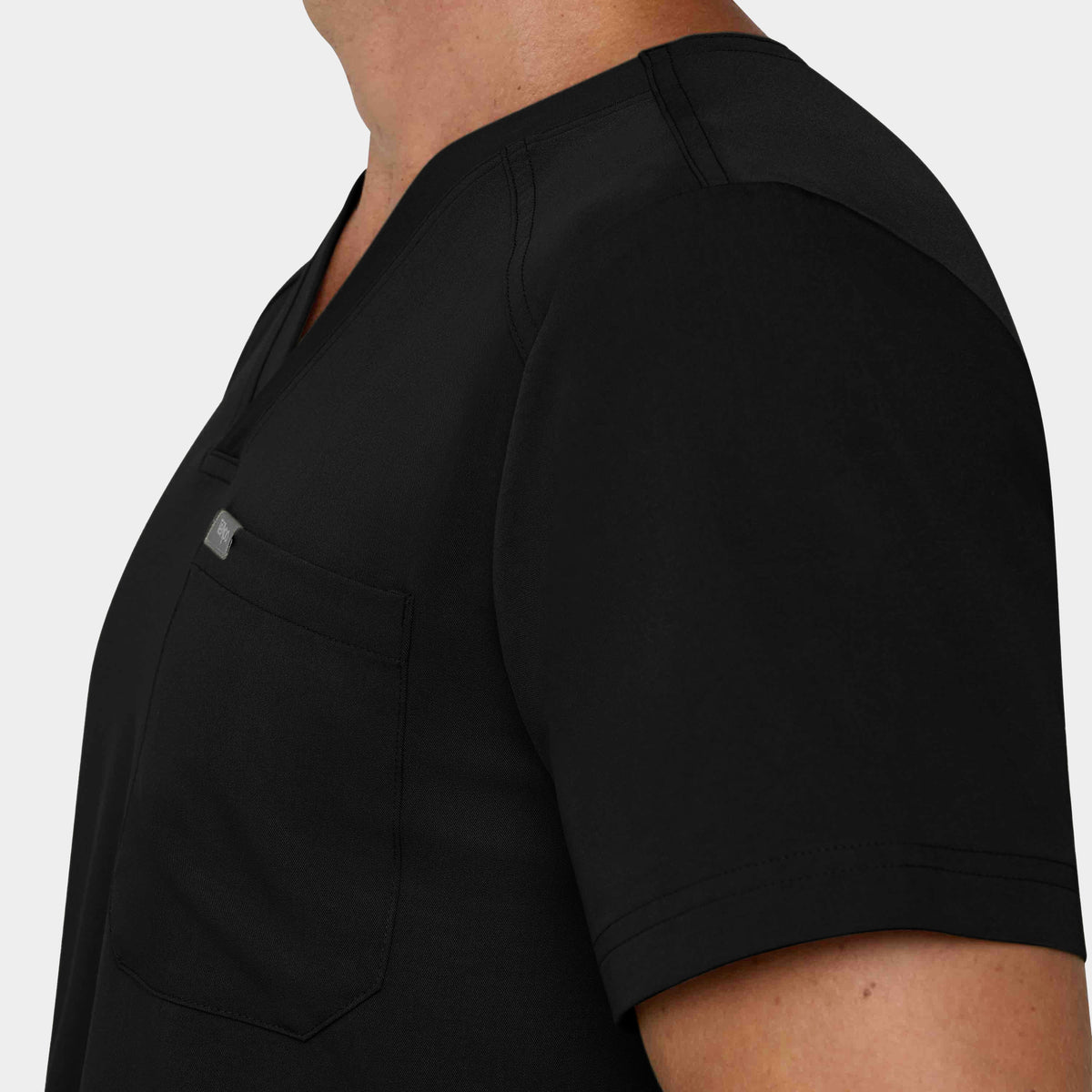 Men's Tuckable 1-Pocket V-Neck Scrub Top