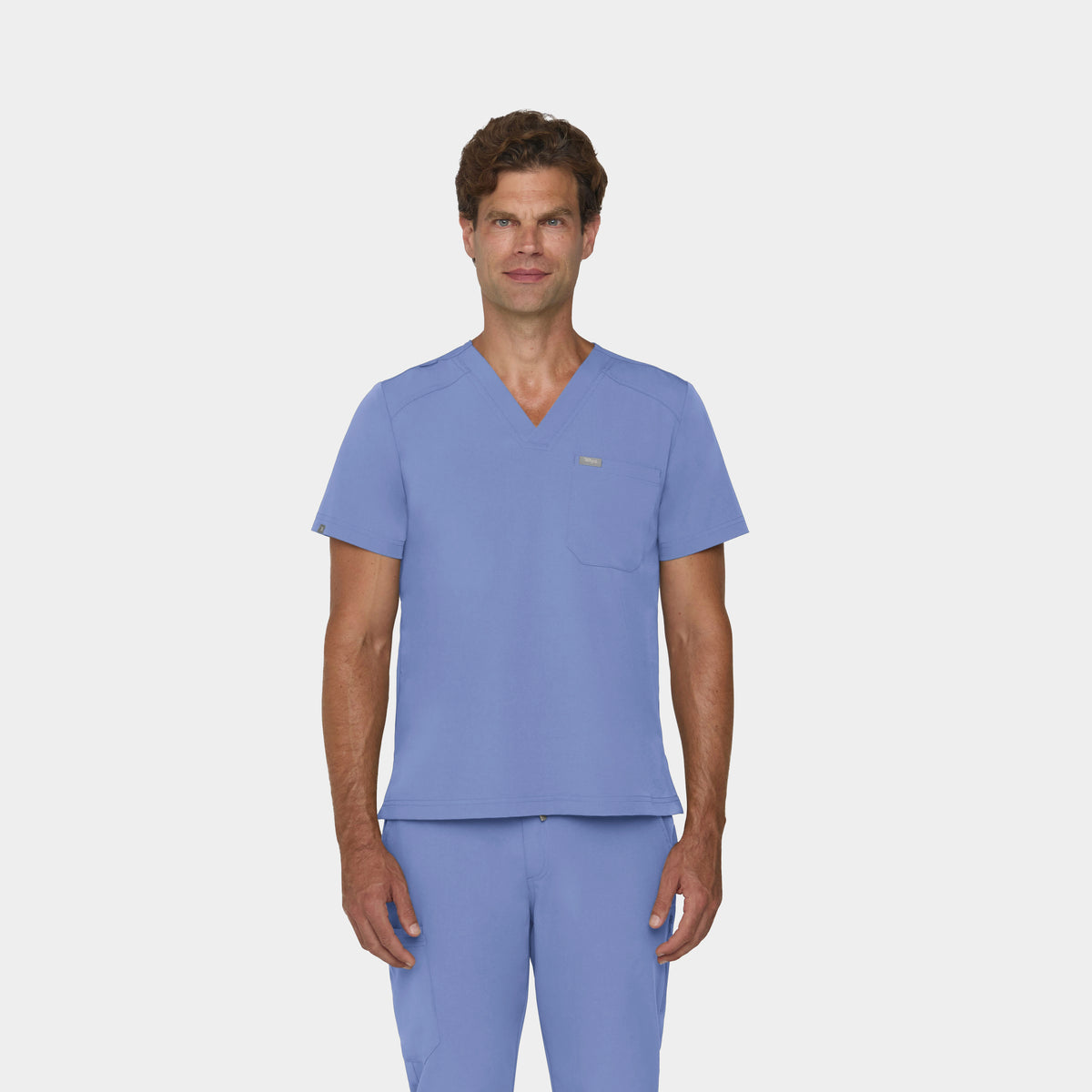 Men's Tuckable 1-Pocket V-Neck Scrub Top