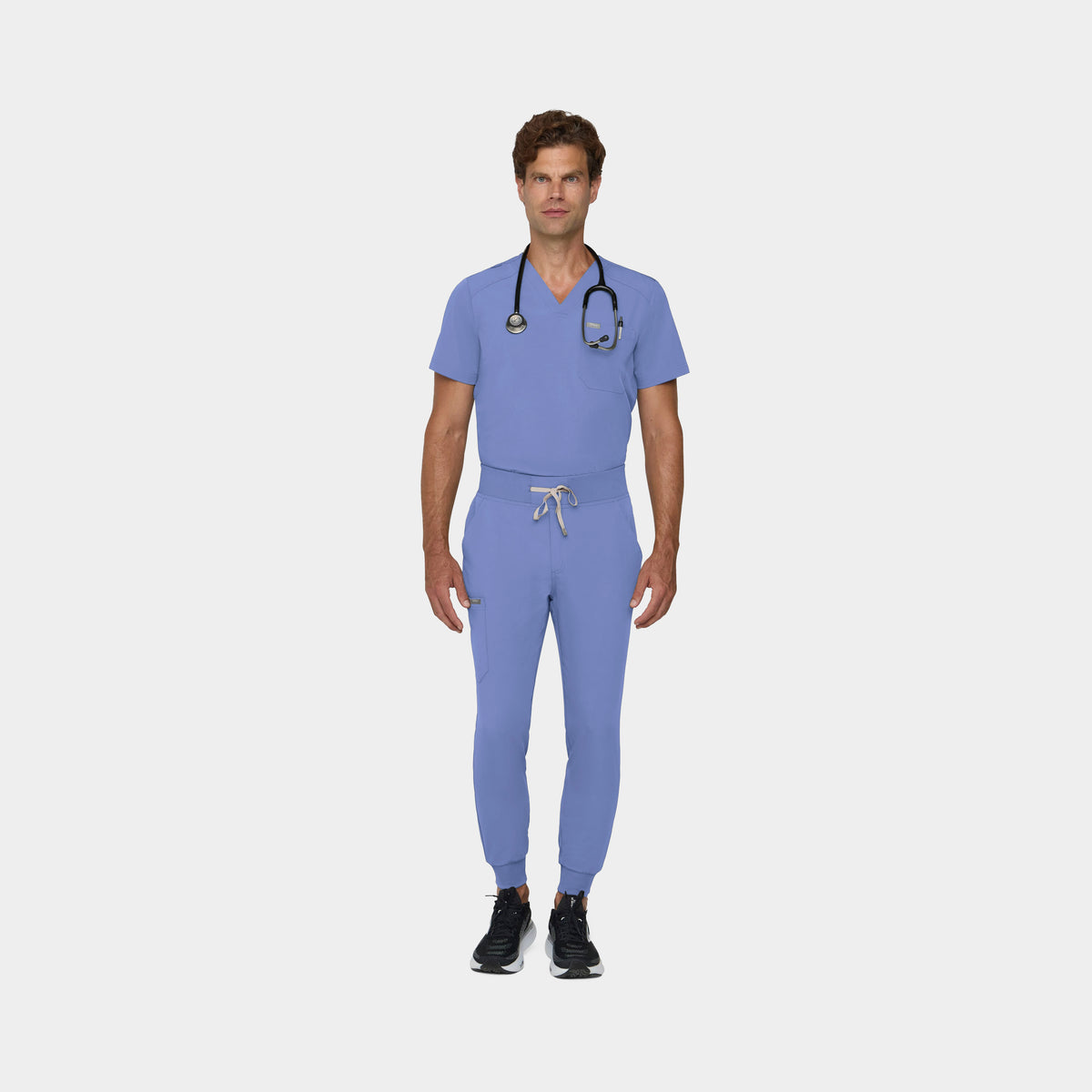 Men's Tuckable 1-Pocket V-Neck Scrub Top
