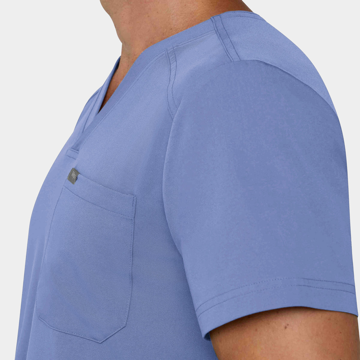 Men's Tuckable 1-Pocket V-Neck Scrub Top