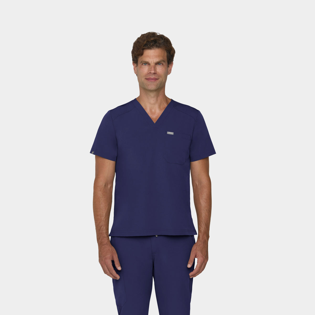 Men's Tuckable 1-Pocket V-Neck Scrub Top