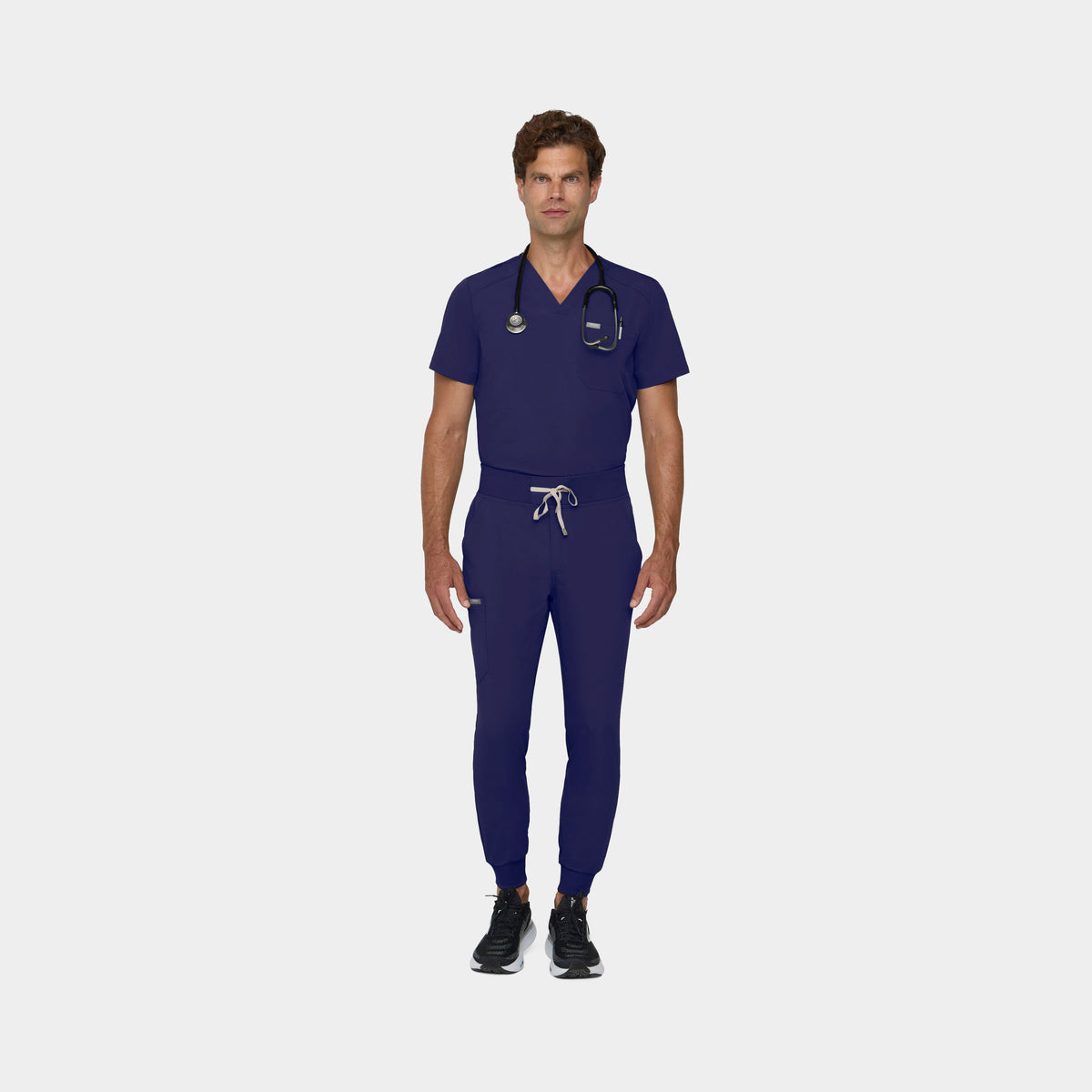 Men's Tuckable 1-Pocket V-Neck Scrub Top