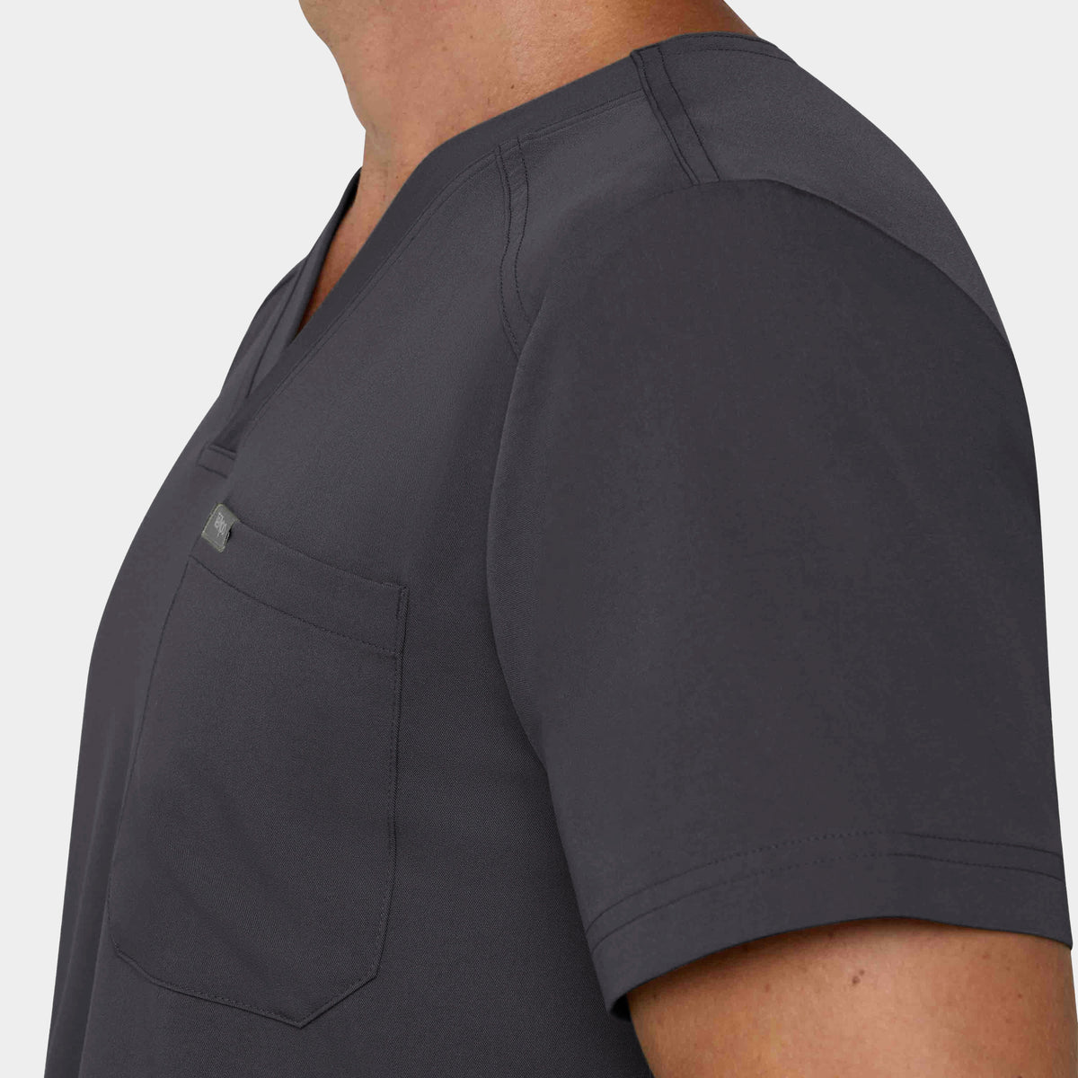 Men's Tuckable 1-Pocket V-Neck Scrub Top