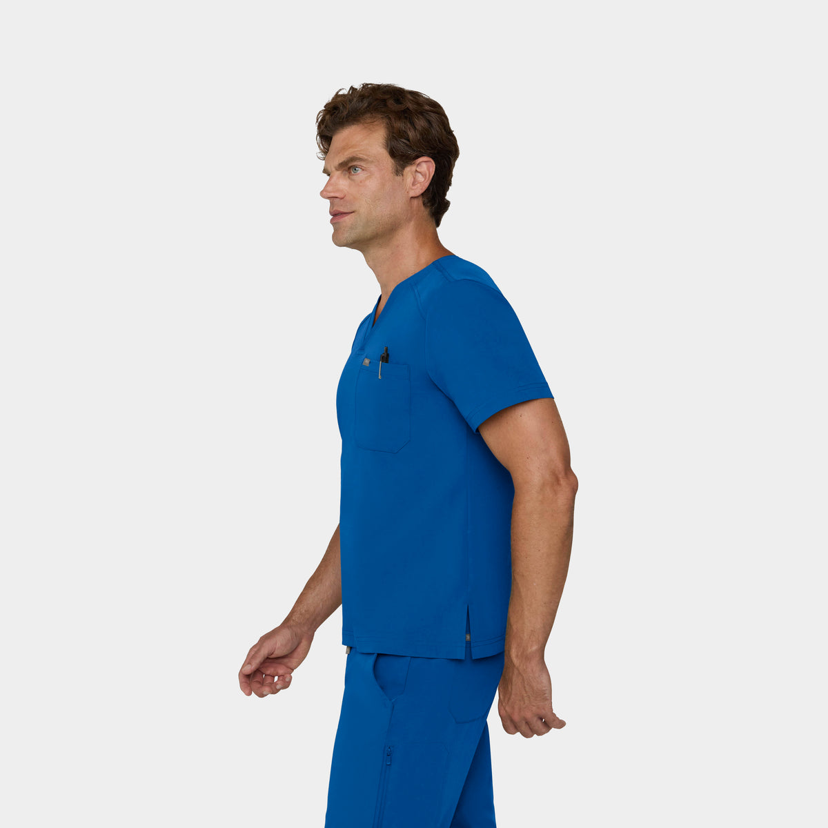 Men's Tuckable 1-Pocket V-Neck Scrub Top
