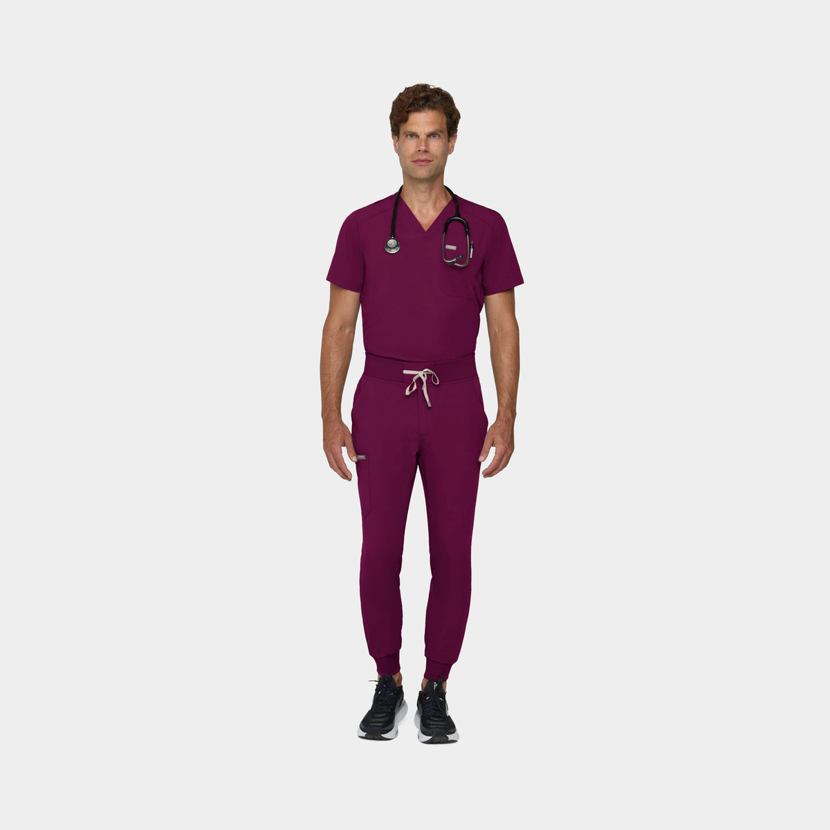 Men's Tuckable 1-Pocket V-Neck Scrub Top