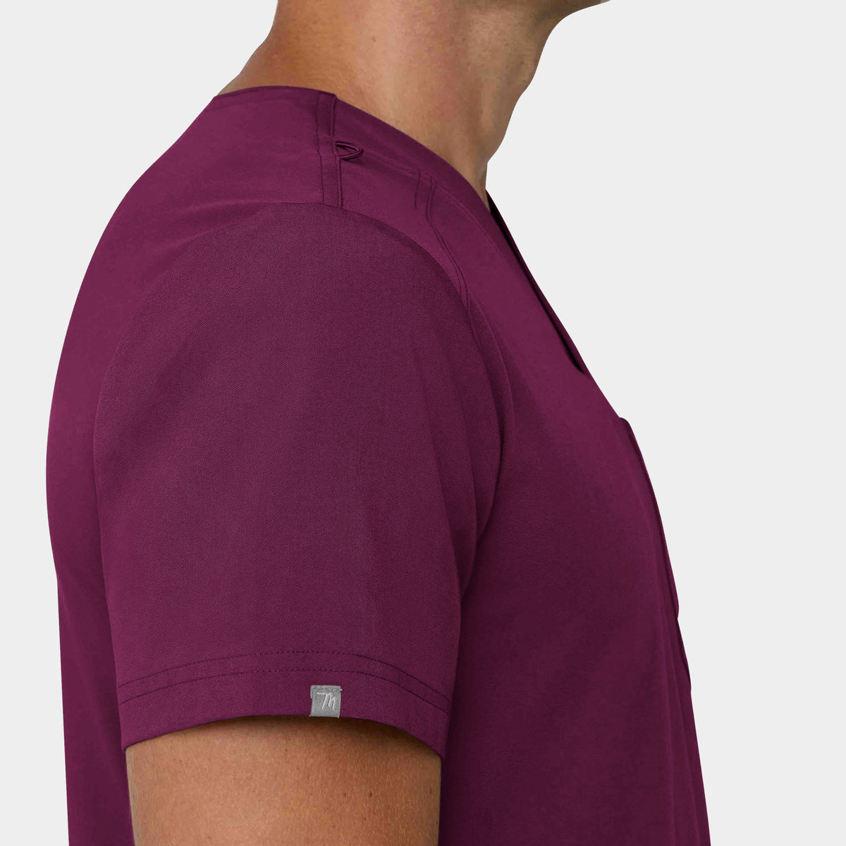 Men's Tuckable 1-Pocket V-Neck Scrub Top