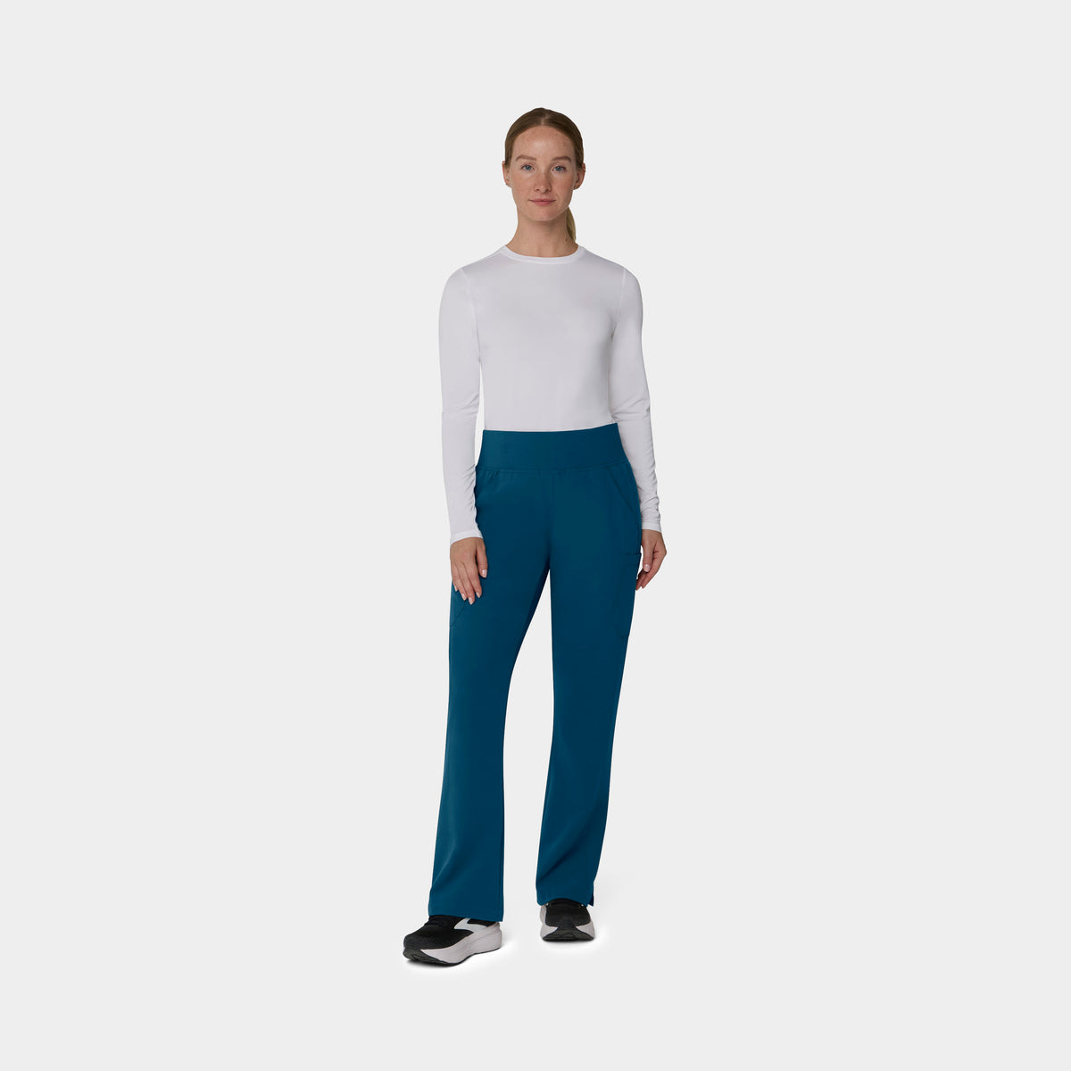 Women's 6-Pocket Flare Leg Scrub Pant
