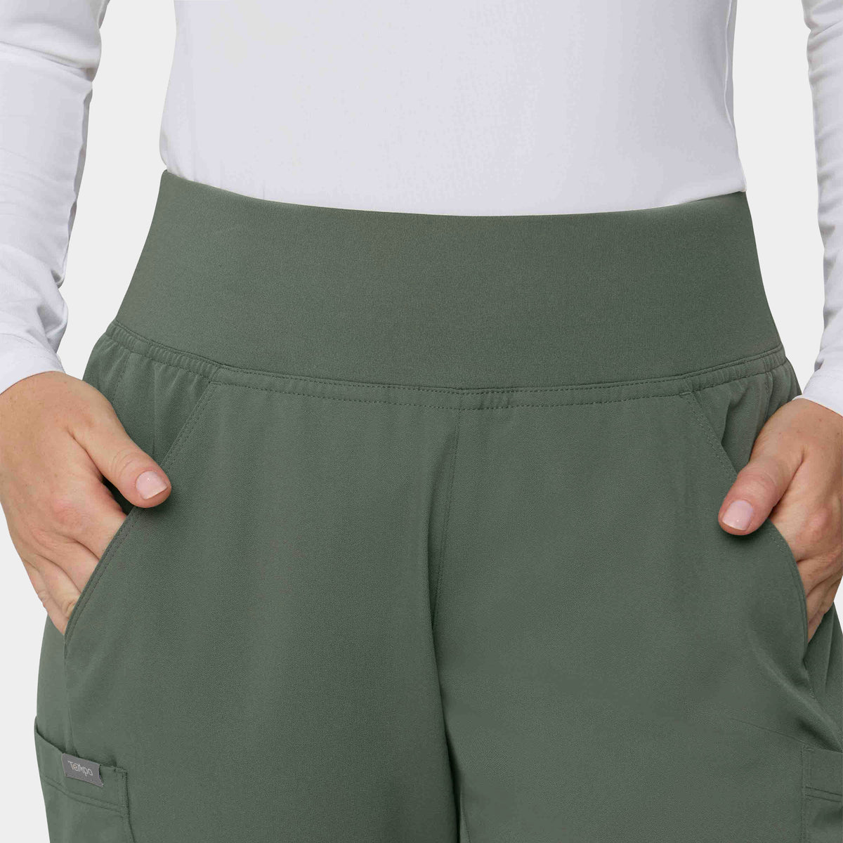 Women's 6-Pocket Flare Leg Scrub Pant