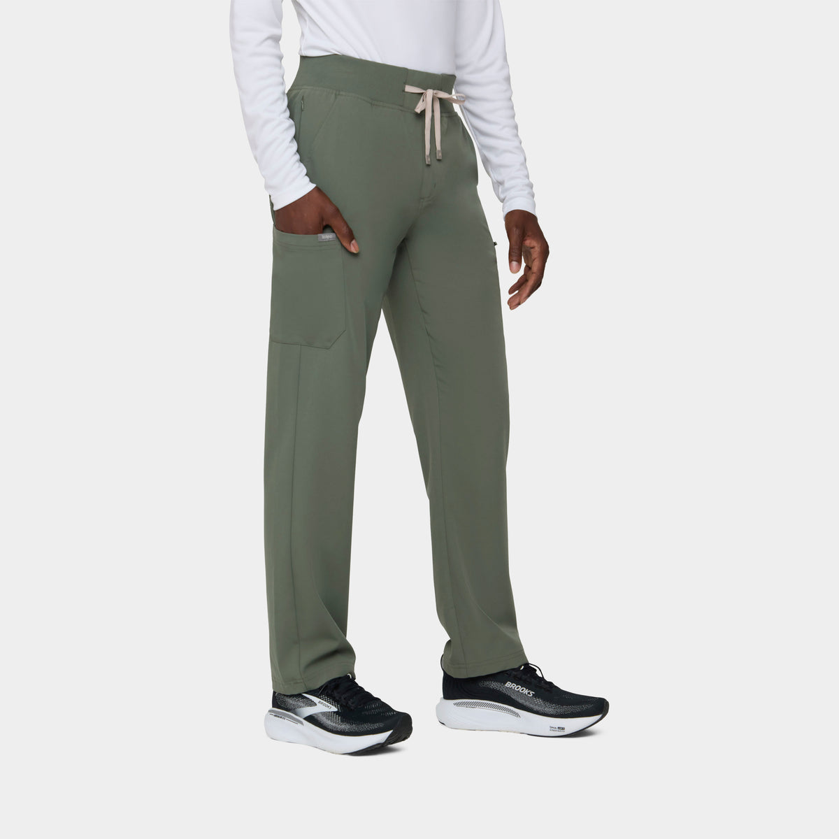 Men's 6-Pocket Straight Leg Scrub Pant