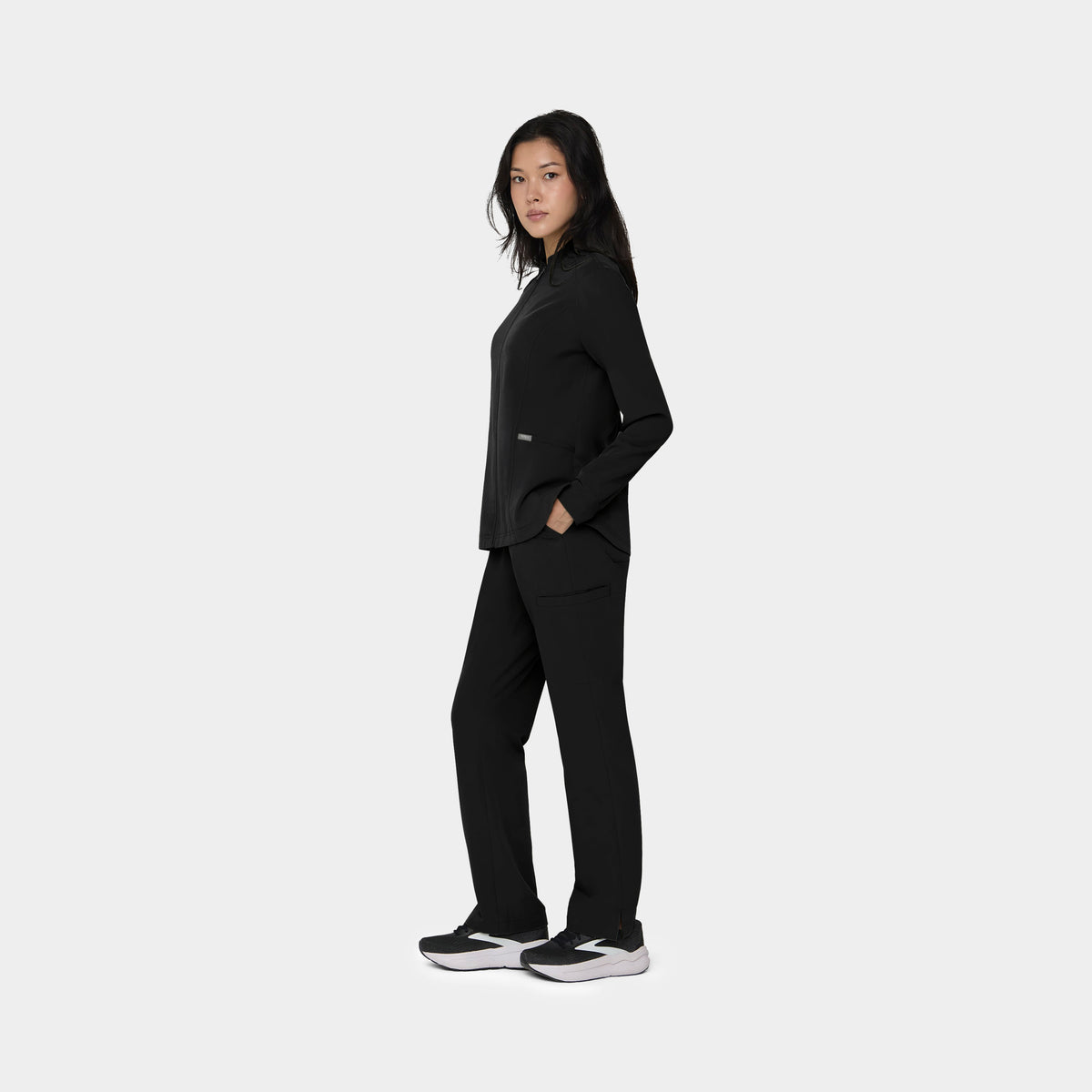 Women's Full-Zip Track Scrub Jacket