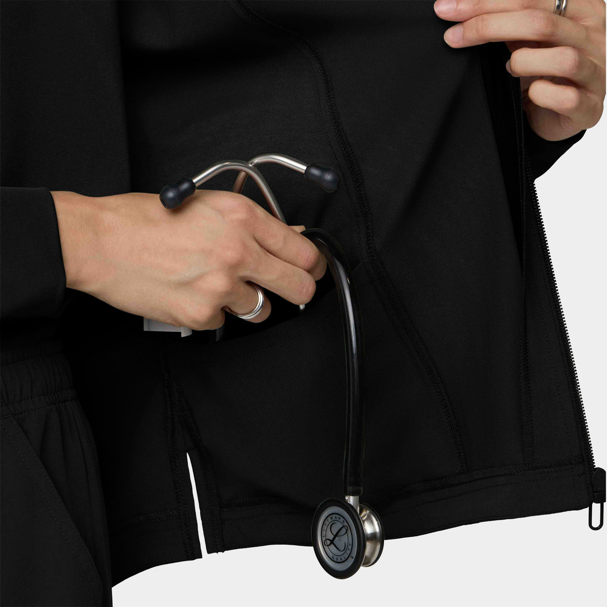 Women's Full-Zip Track Scrub Jacket