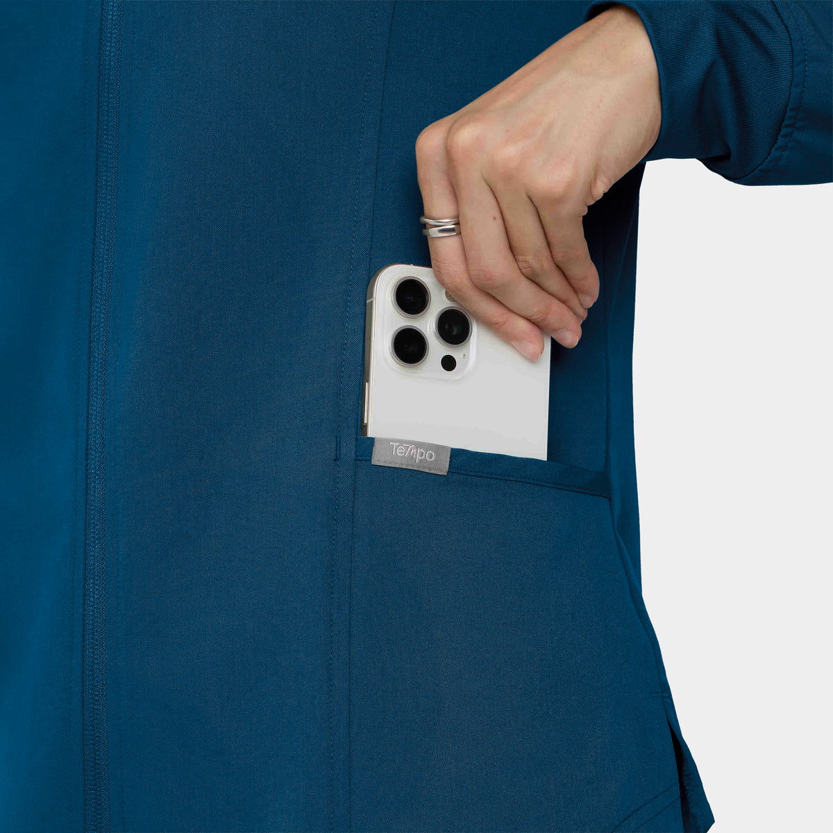 Women's Full-Zip Track Scrub Jacket