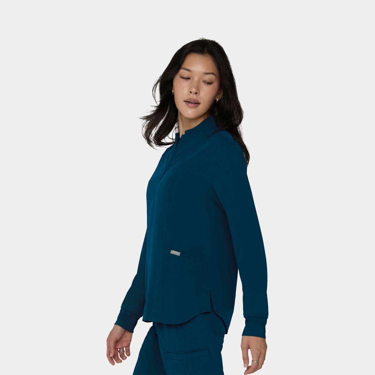 Women's Full-Zip Track Scrub Jacket