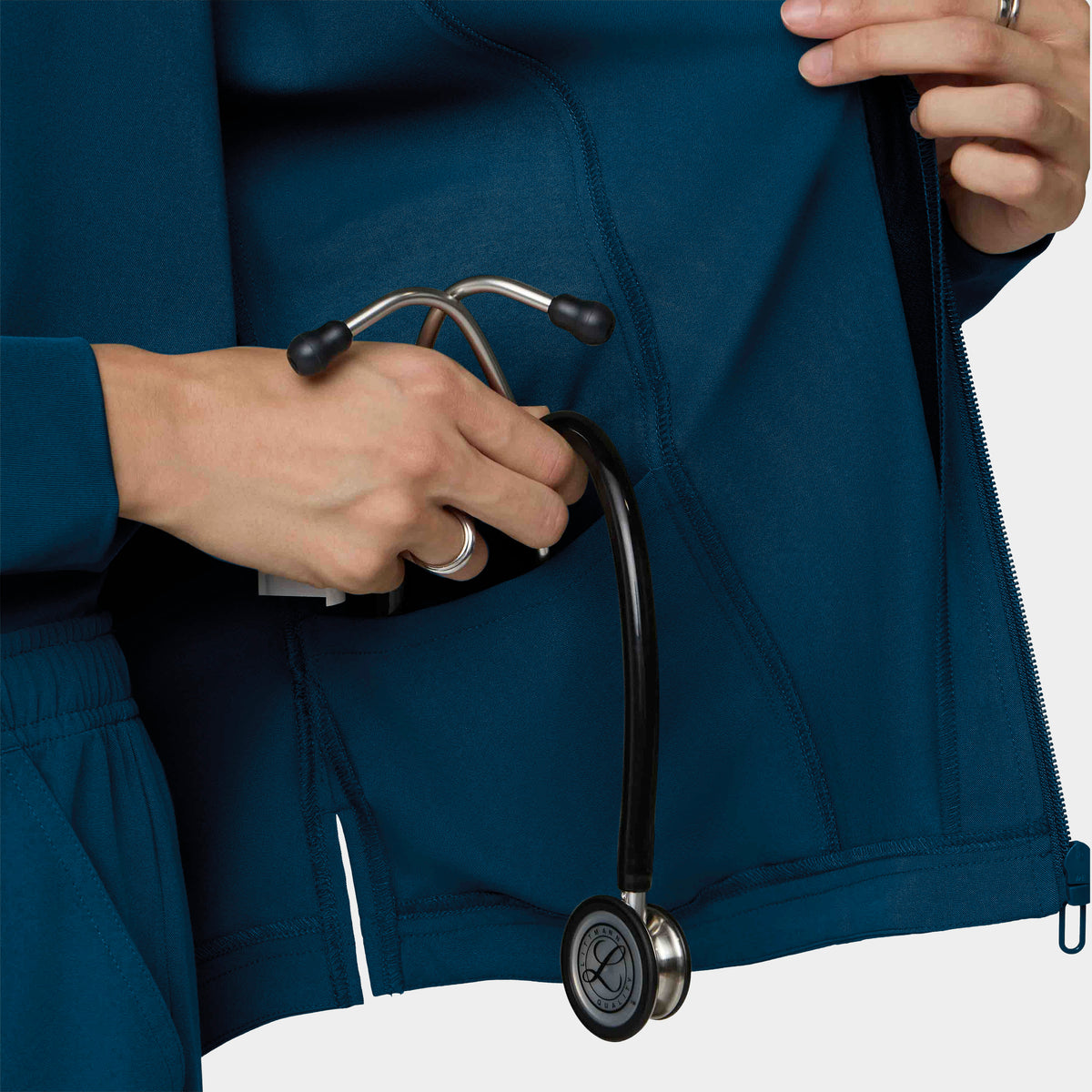 Women's Full-Zip Track Scrub Jacket