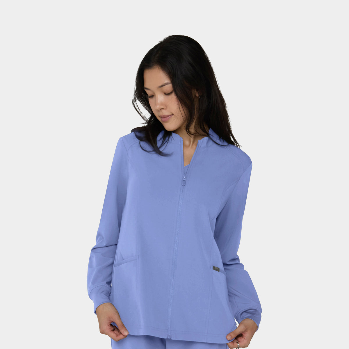 Women's Full-Zip Track Scrub Jacket