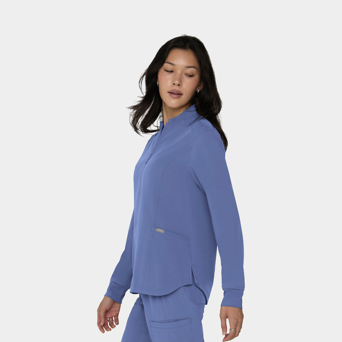 Women's Full-Zip Track Scrub Jacket