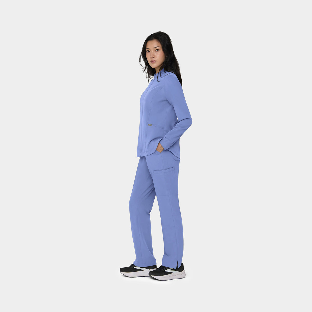 Women's Full-Zip Track Scrub Jacket