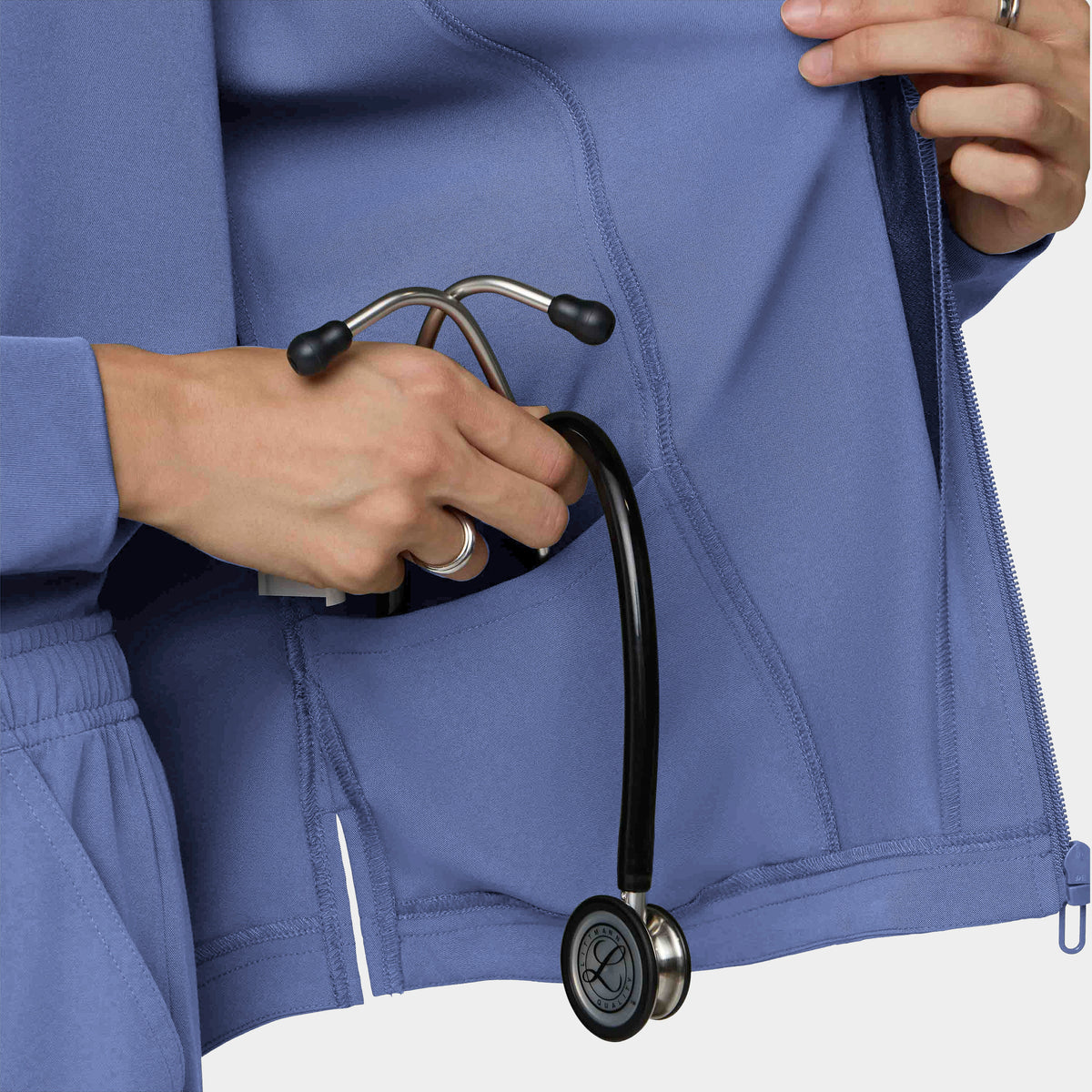 Women's Full-Zip Track Scrub Jacket