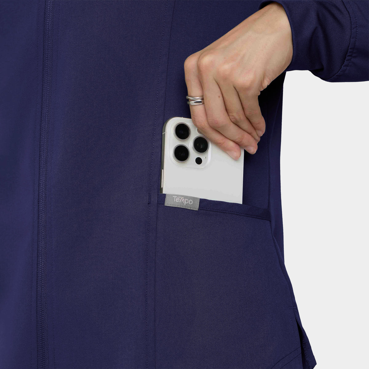Women's Full-Zip Track Scrub Jacket