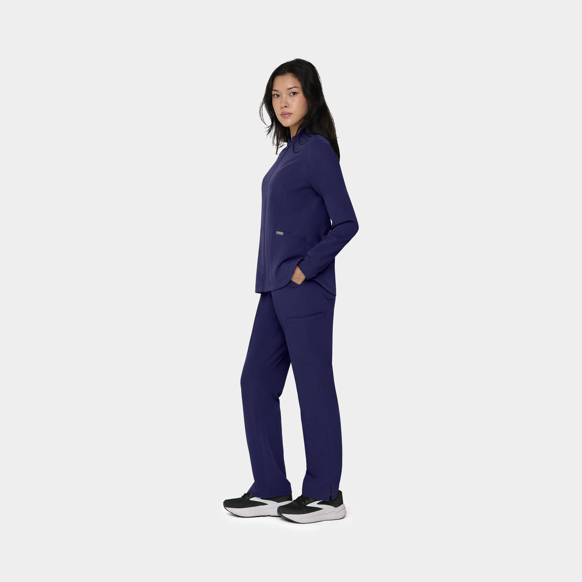 Women's Full-Zip Track Scrub Jacket
