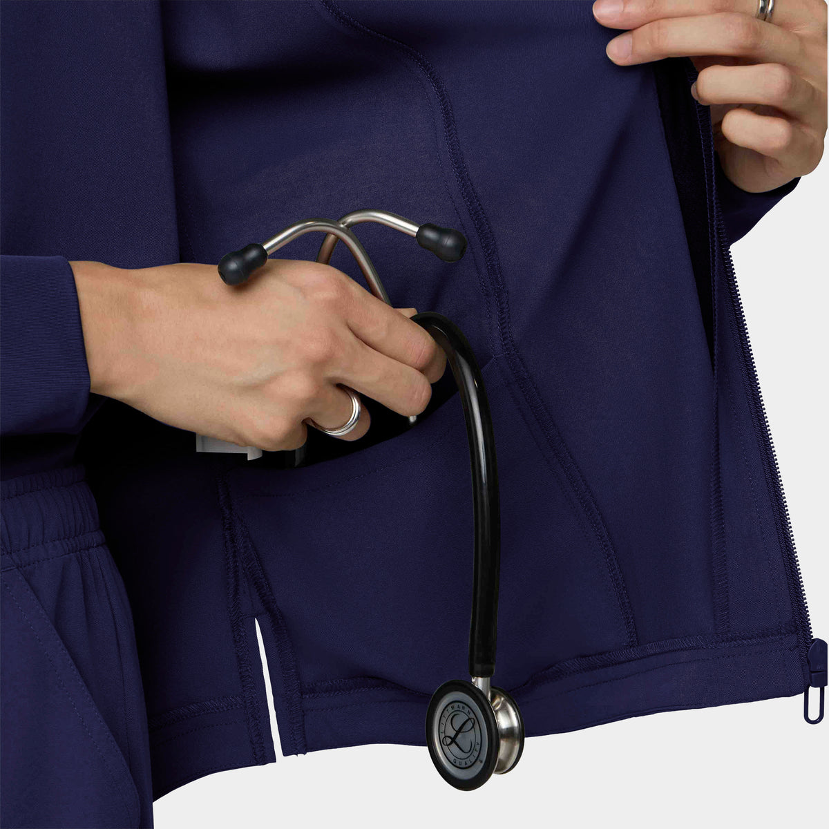 Women's Full-Zip Track Scrub Jacket