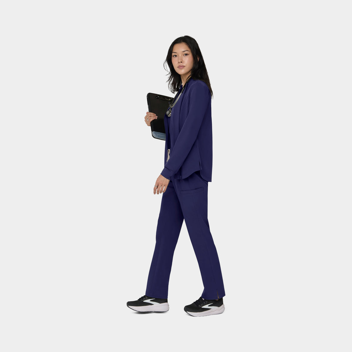 Women's Full-Zip Track Scrub Jacket