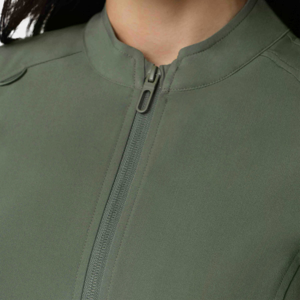 Women's Full-Zip Track Scrub Jacket