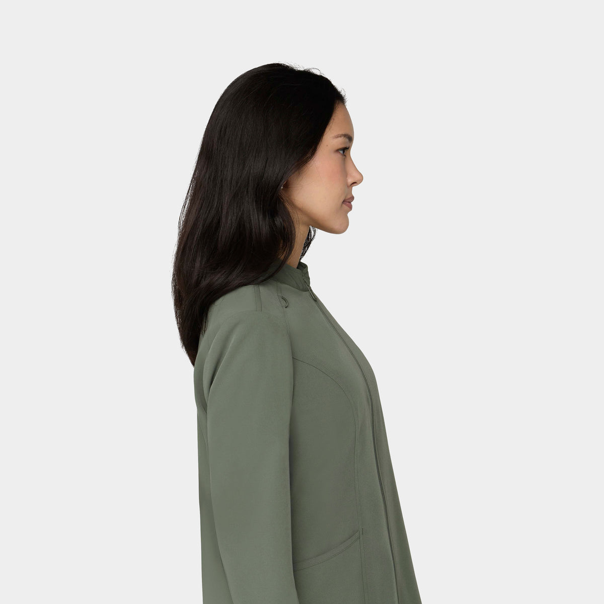 Women's Full-Zip Track Scrub Jacket