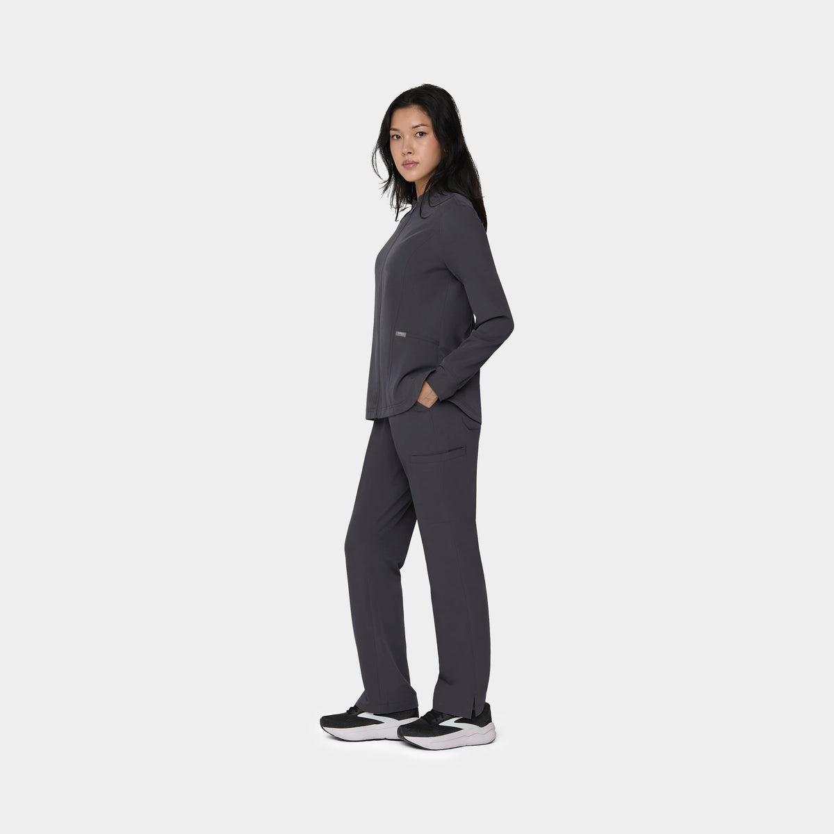 Women's Full-Zip Track Scrub Jacket