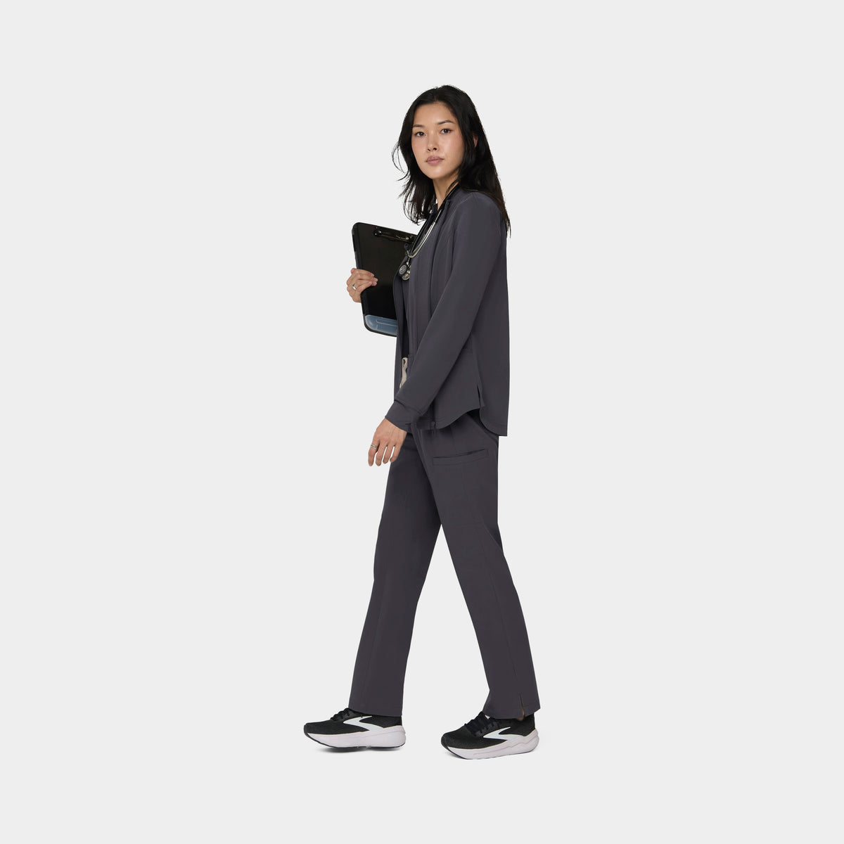 Women's Full-Zip Track Scrub Jacket