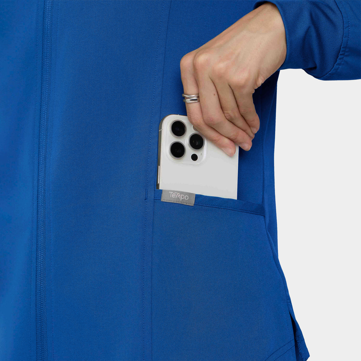 Women's Full-Zip Track Scrub Jacket