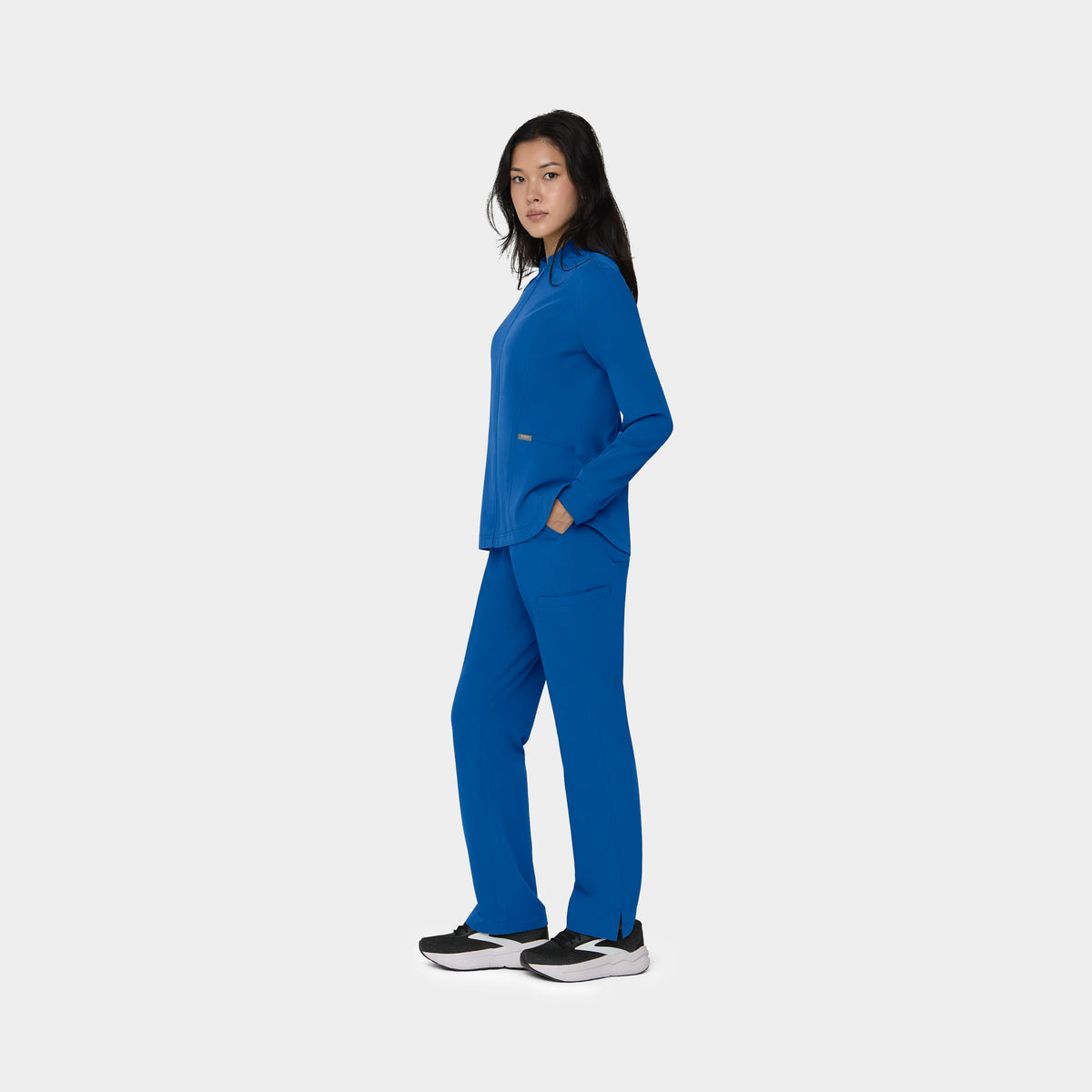 Women's Full-Zip Track Scrub Jacket
