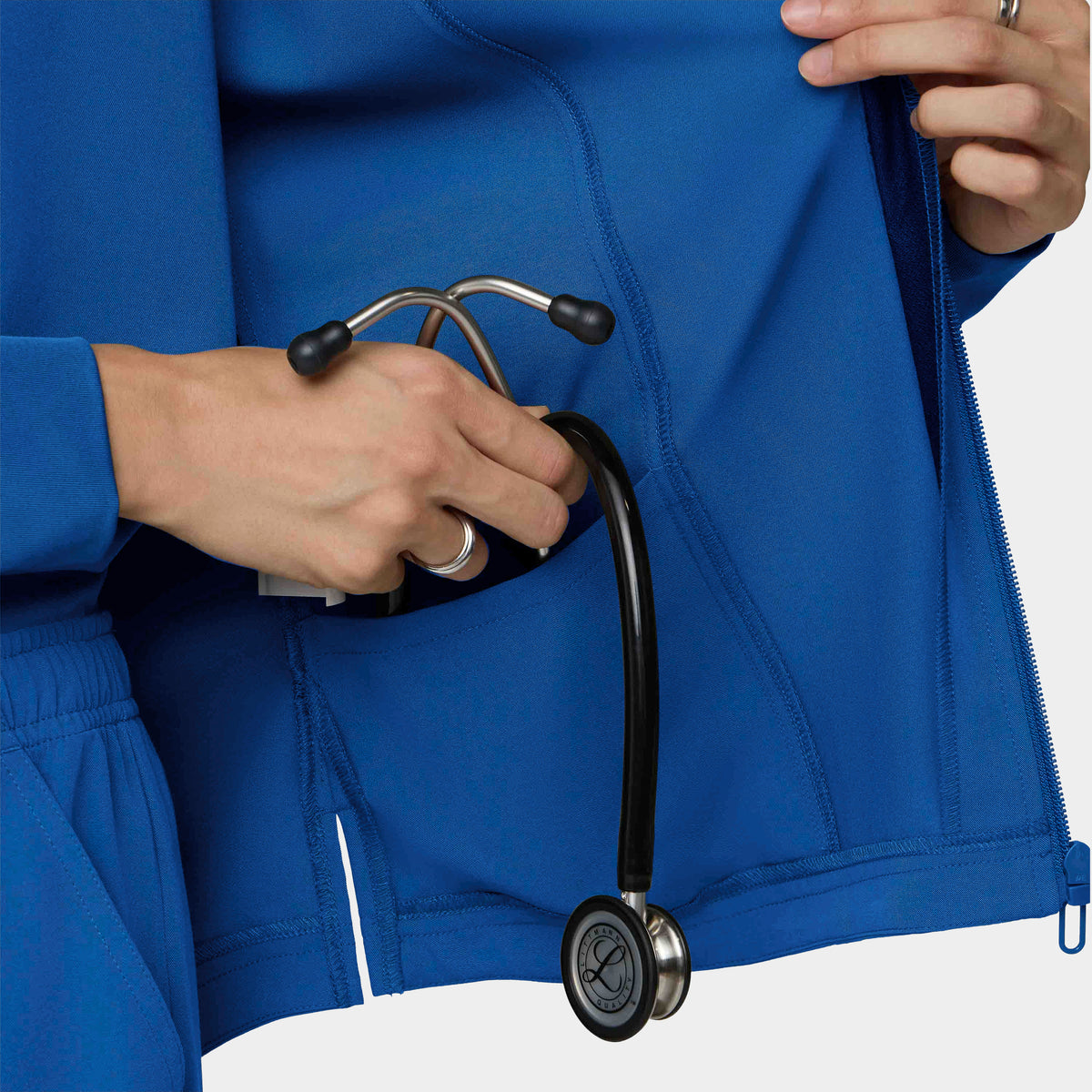 Women's Full-Zip Track Scrub Jacket