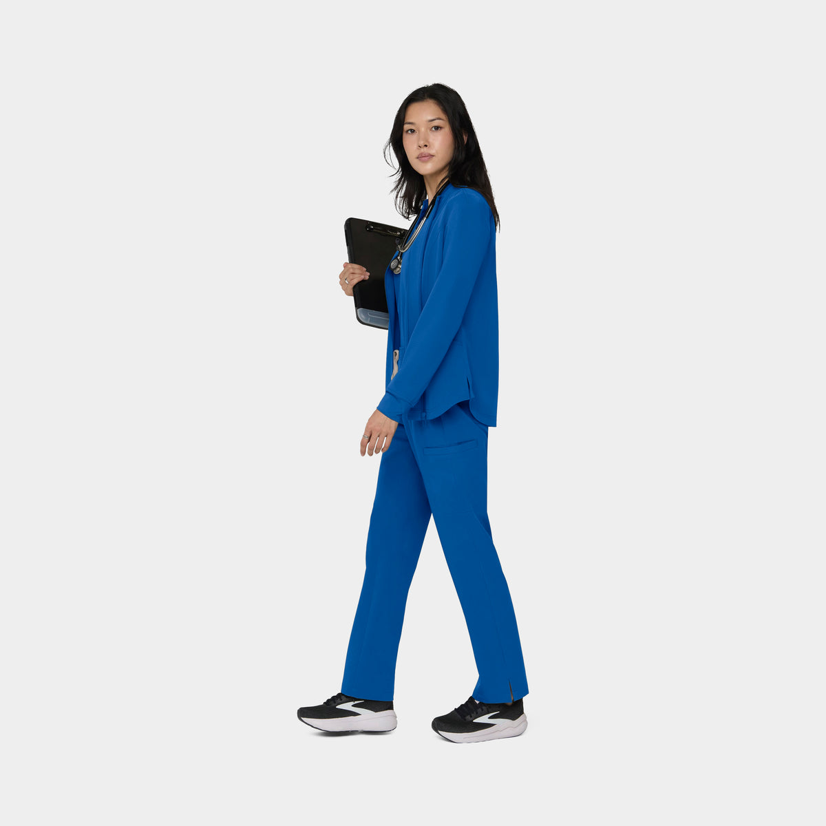 Women's Full-Zip Track Scrub Jacket