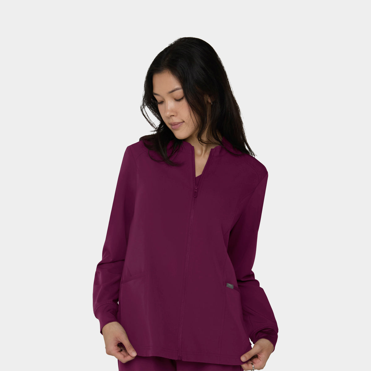 Women's Full-Zip Track Scrub Jacket