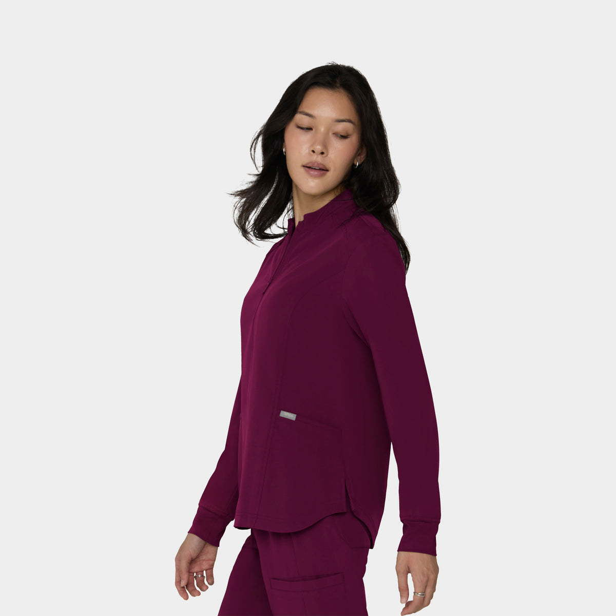Women's Full-Zip Track Scrub Jacket