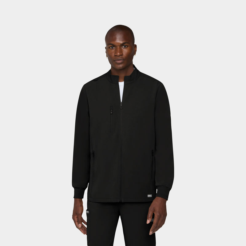 Men's 5-Pocket Full-Zip Track Scrub Jacket